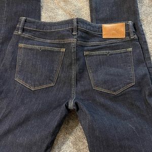 Rising sun denim size 32x34. Dark denim with classic stitching. Barely worn